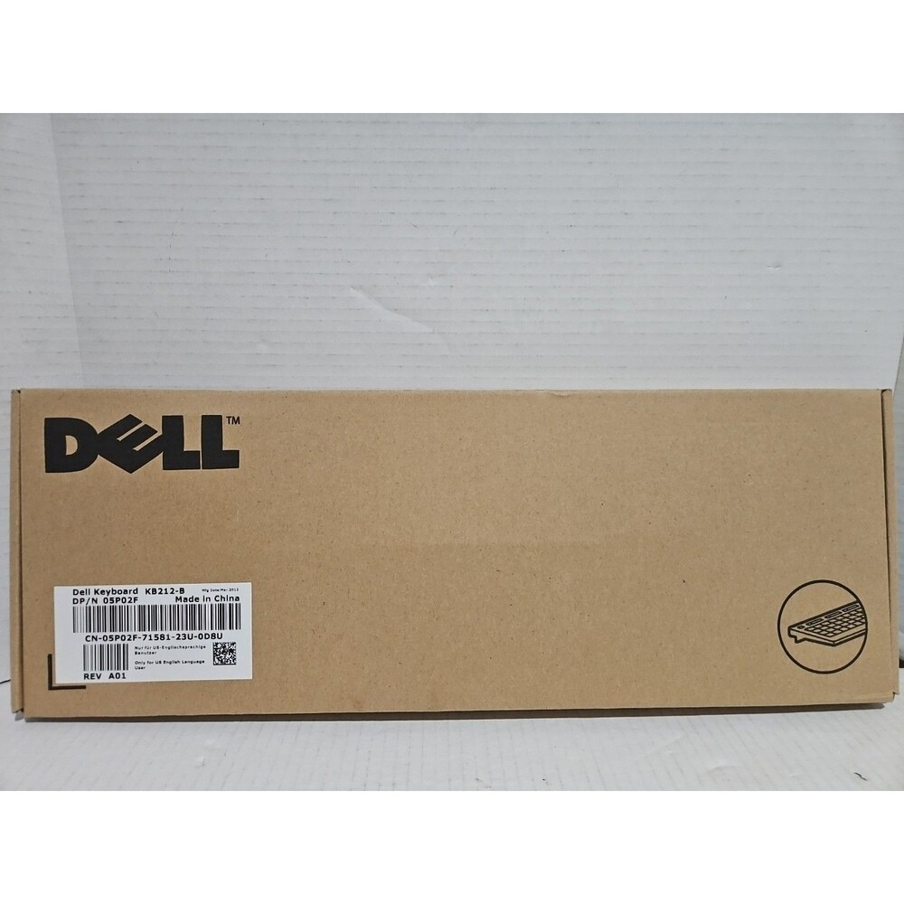 Dell KB212-B USB Wired 104-Key Keyboard 1HF2Y DJ454 DJ458 with Mouse MS116